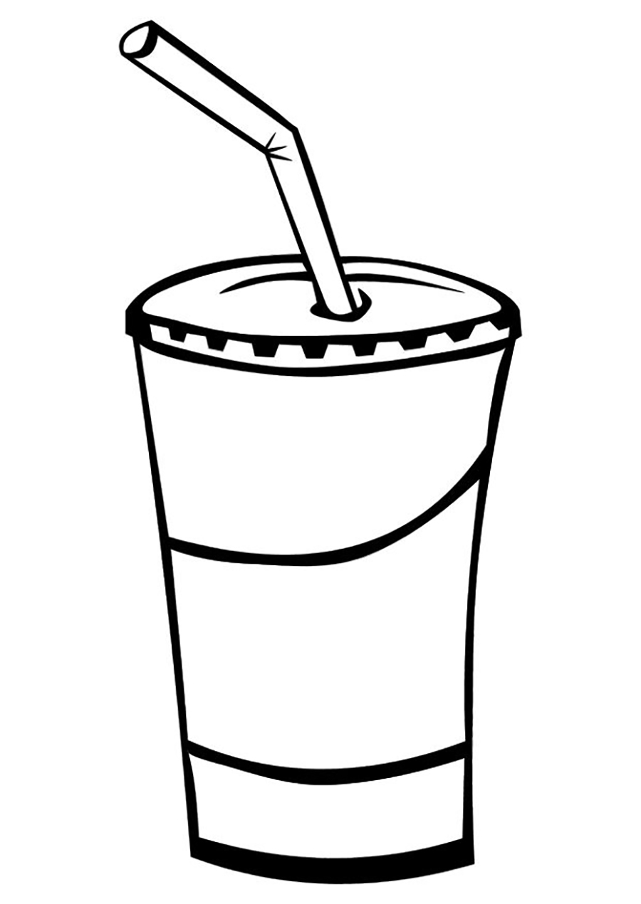 900x1270 Drawing Juice Clipart Drinks Coloring Pages Lemonize