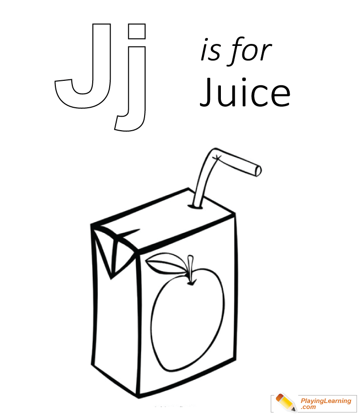 720x830 J Is For Juice Coloring Page For Kids