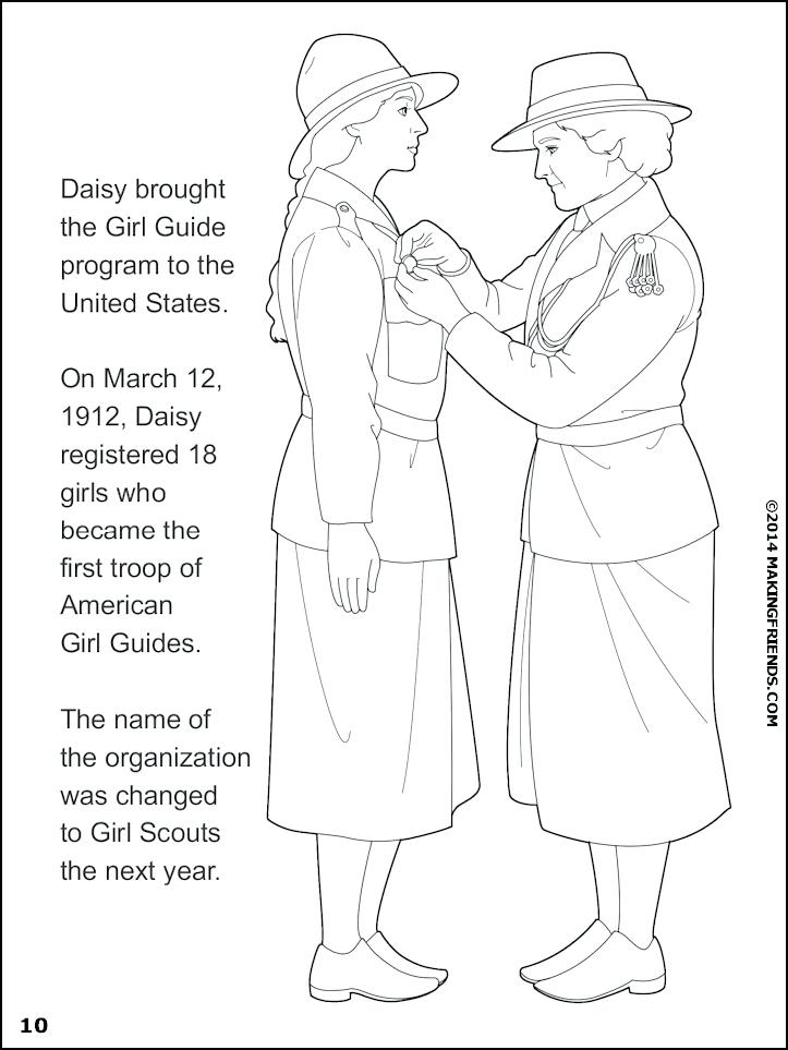 723x963 Juliette Low Coloring Page