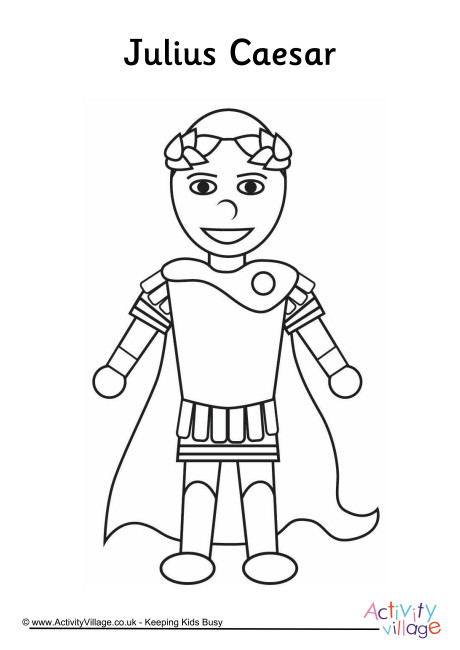 460x650 Julius Caesar Colouring Page
