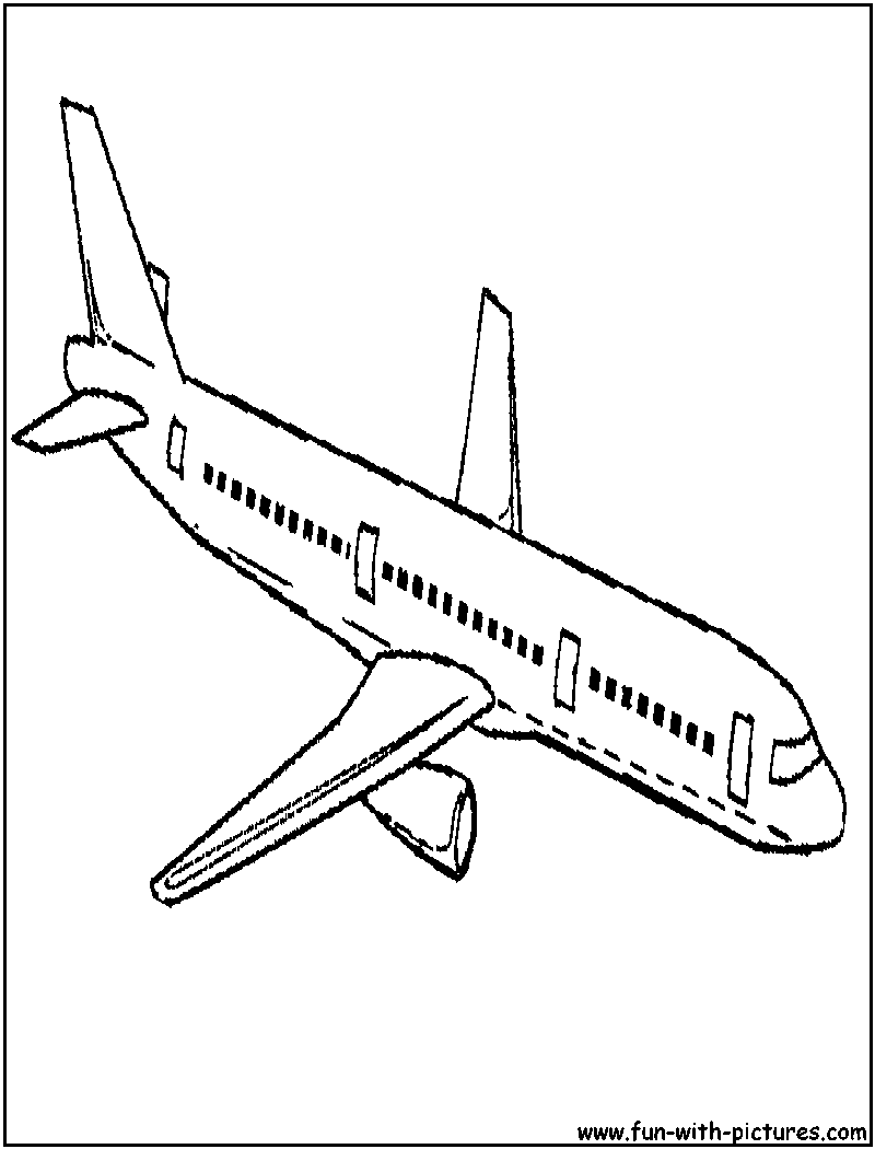 800x1050 Jumbojet Coloring Page