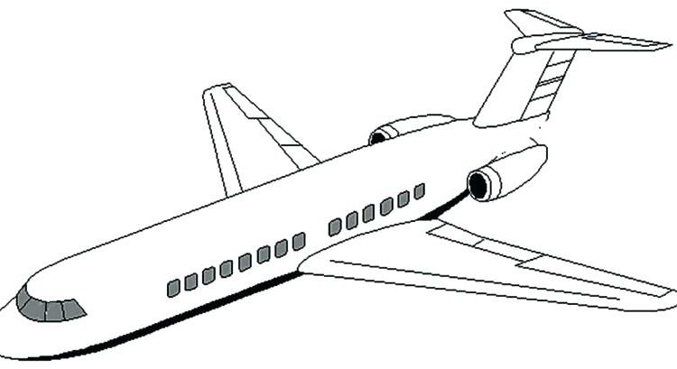 750x409 Jumbo Jet Coloring Page Jet Plane Coloring Pages Emmariechristy