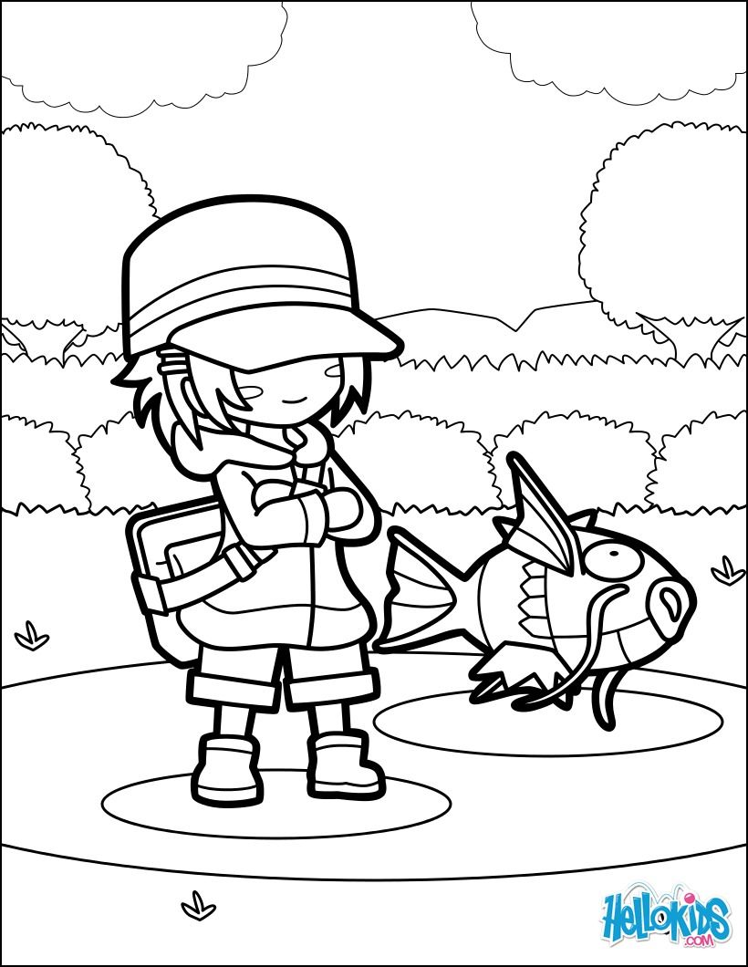 820x1060 Discover This Beautiful Pokemon Magikarp Jump Coloring Page More