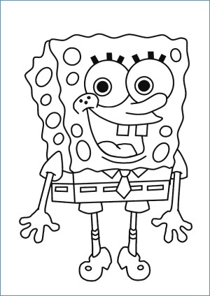 300x424 Spongebob Squarepants High Jump Coloring Page