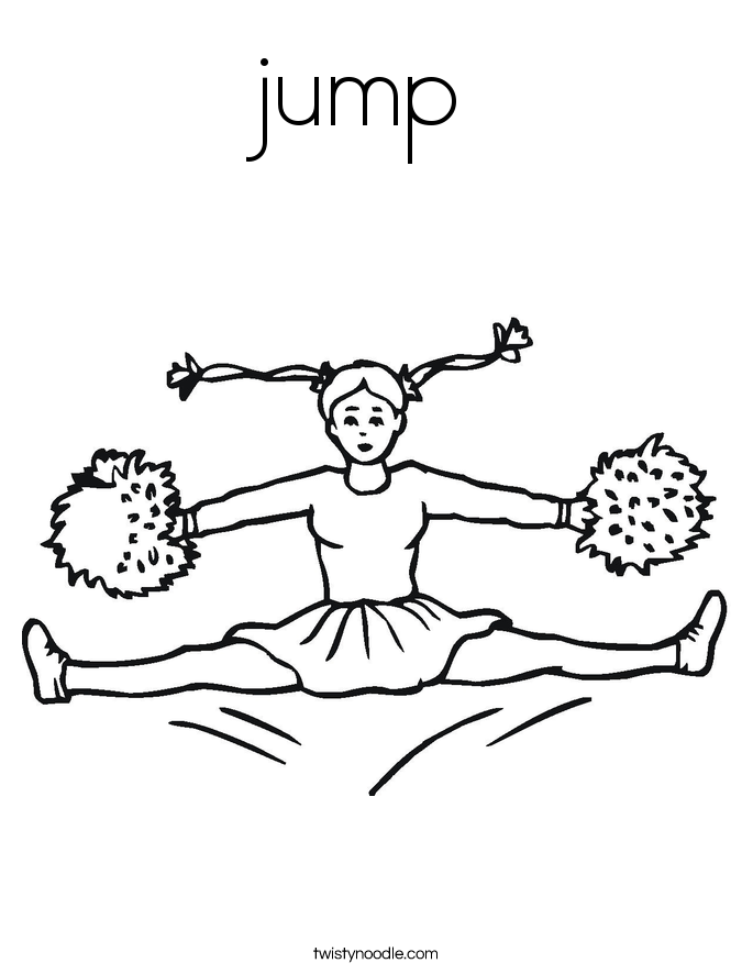 685x886 Jump Coloring Page