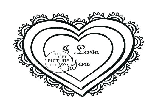 520x350 Broken Heart Coloring Pages