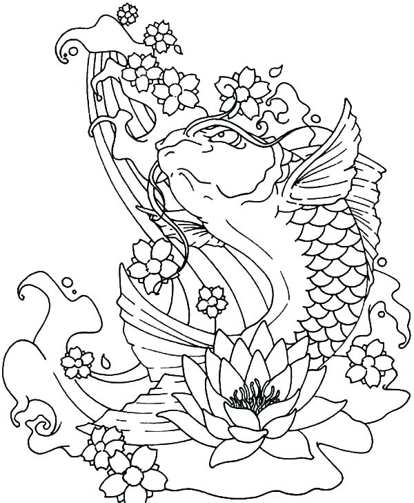 600x728 Jumping Fish Coloring Pages Water Cycle Coloring Page Water