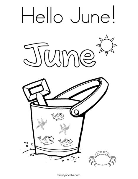 468x605 Hello June Coloring Page