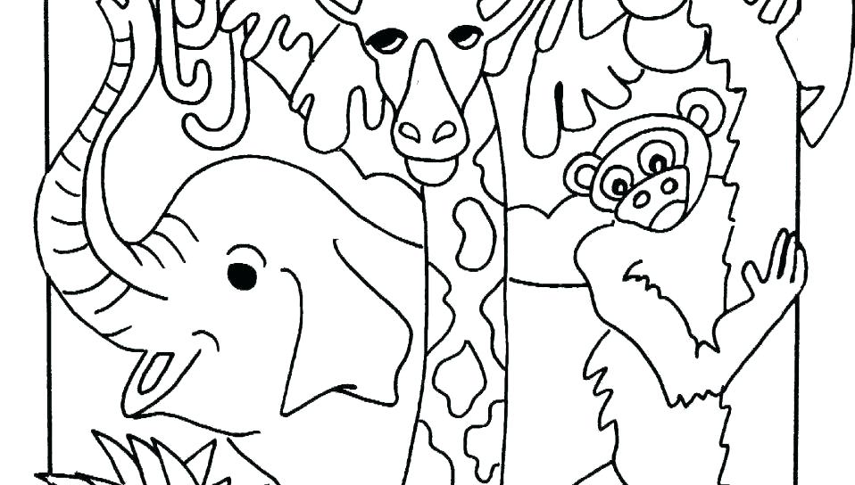 958x544 Safari Animals Coloring Pages Preschool Coloring Pages Jungle