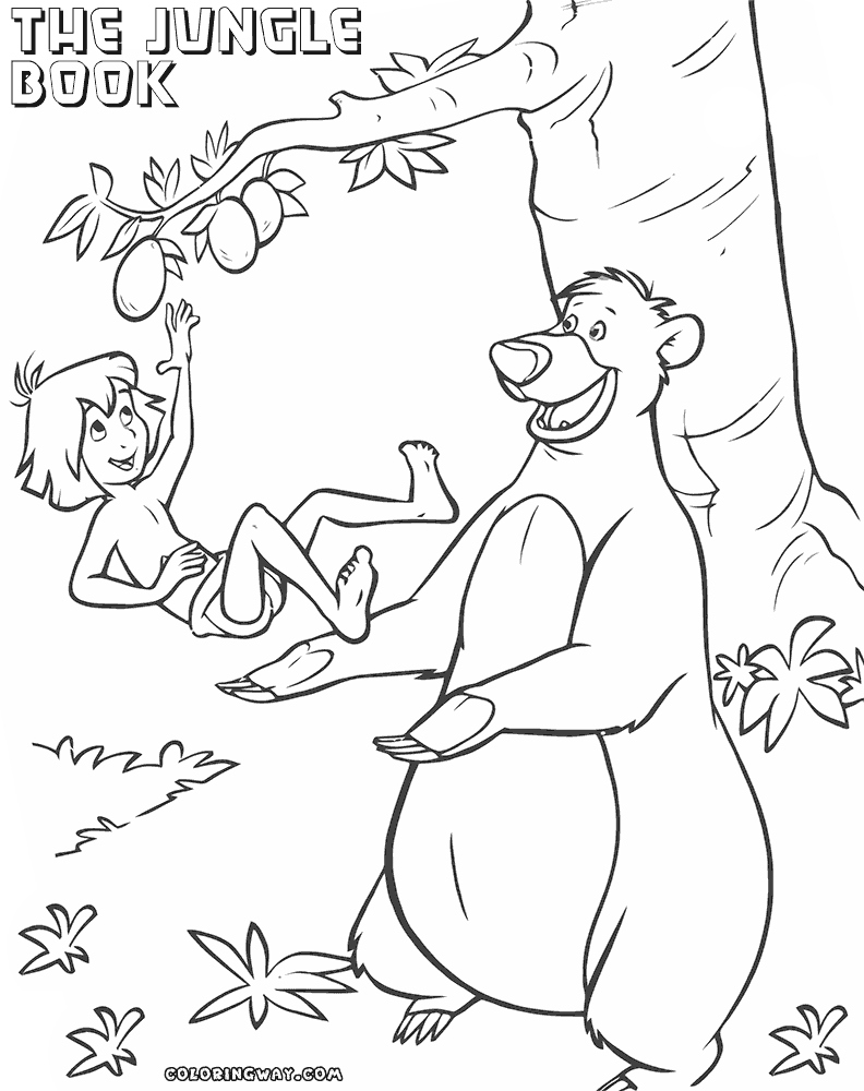 792x1000 Jungle Book Coloring Pages Beautiful The Jungle Book Coloring