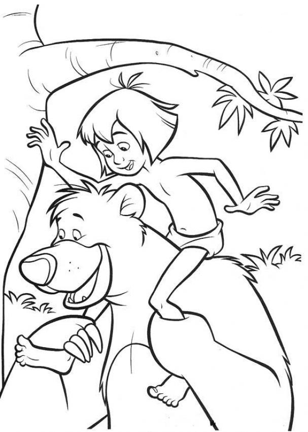 607x850 Jungle Book Coloring Pages Coloring Page For Kids Kids Coloring