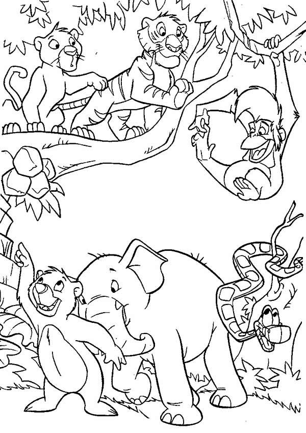 600x849 Jungle Coloring Book