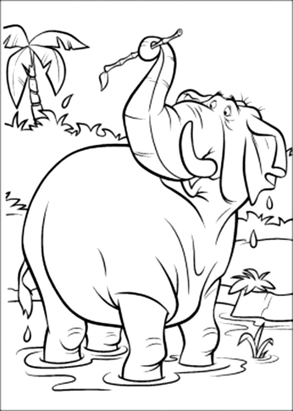 600x840 Jungle Coloring Pages Inspirational Elephant Jungle Book Coloring