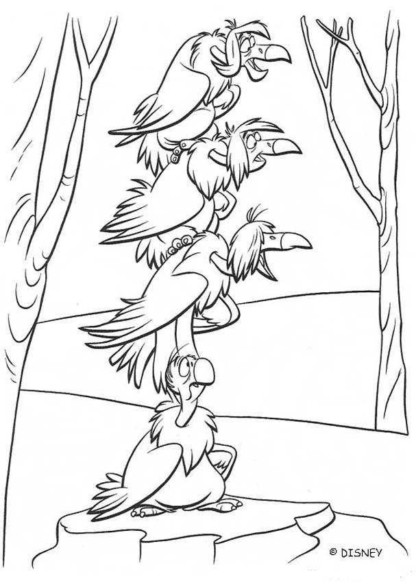607x850 Vultures Of The Jungle Coloring Pages
