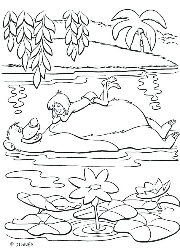 607x850 Jungle Book Coloring Page Beautiful Jungle Book Coloring Pages Fee