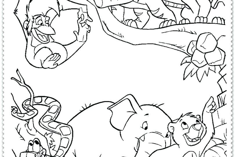 810x544 Jungle Coloring Page Coloring Pages Jungle Animals Printable