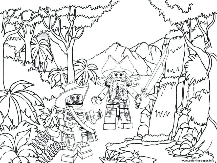 878x659 Pirate Themed Coloring Pages Pirates Jungle Coloring Pages