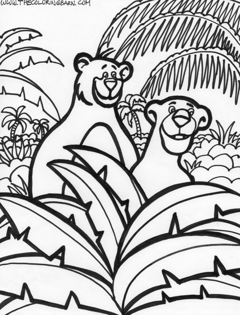 1000x1310 Wonderful Cartoon Jungle Animals Coloring Pages Beautiful