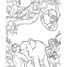 268x268 Jungle Coloring Pages