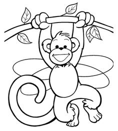 236x262 Jungle Animal Coloring Pages