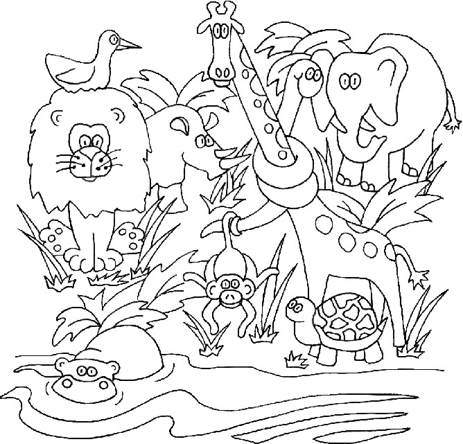 668x641 Free Colouring Pages