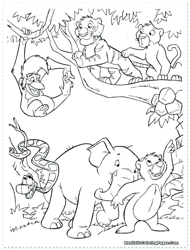 618x813 Jungle Book Coloring Page Jungle Printable Coloring Pages Free