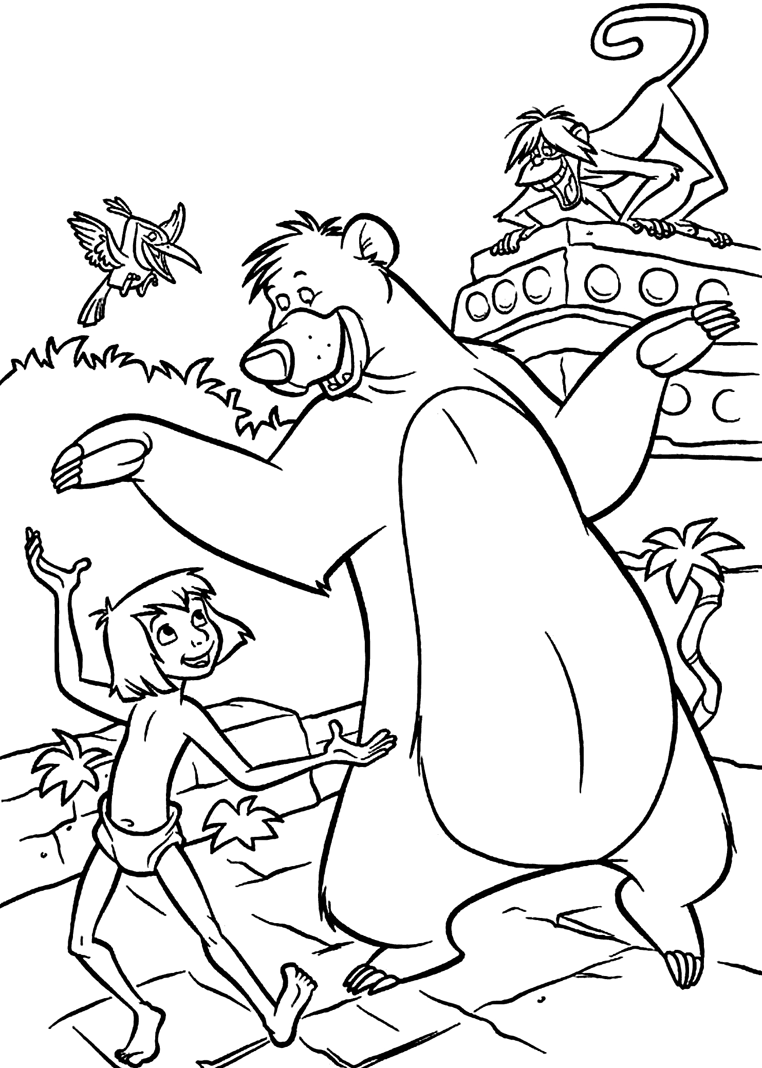 1483x2079 Best Of Jungle Book Coloring Pages Design Printable Coloring Sheet