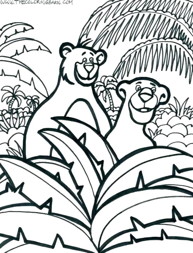 618x810 Jungle Coloring Pages Printable Printable Jungle Themed Coloring