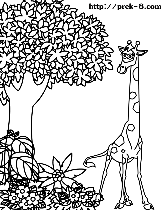 688x881 Jungle Animal Coloring Pages To Download And Print For Free