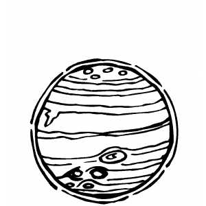 300x300 Small Jupiter Coloring Page