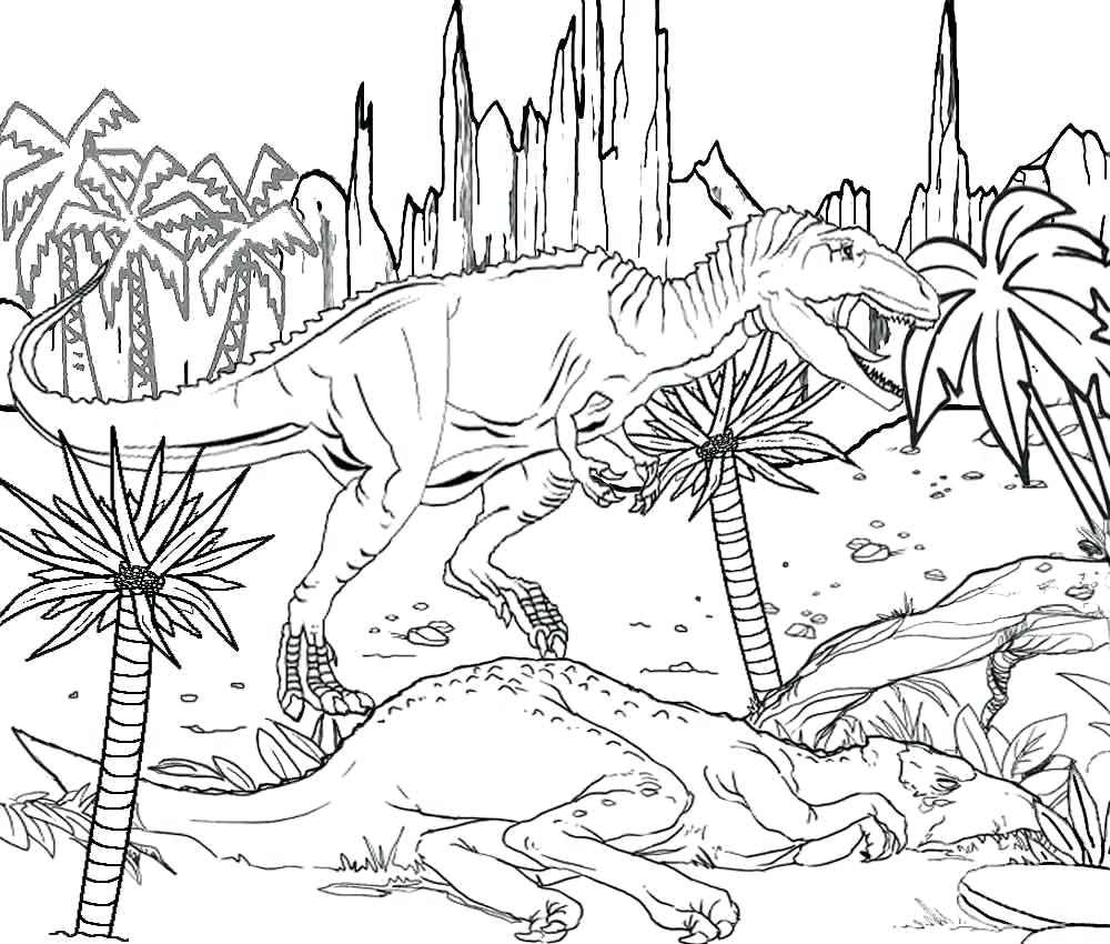 1000x850 Coloring Pages Jurassic Park Coloring Pages With T Rex Jurassic