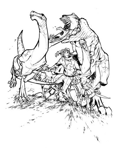 390x504 Jurassic Park Coloring Book