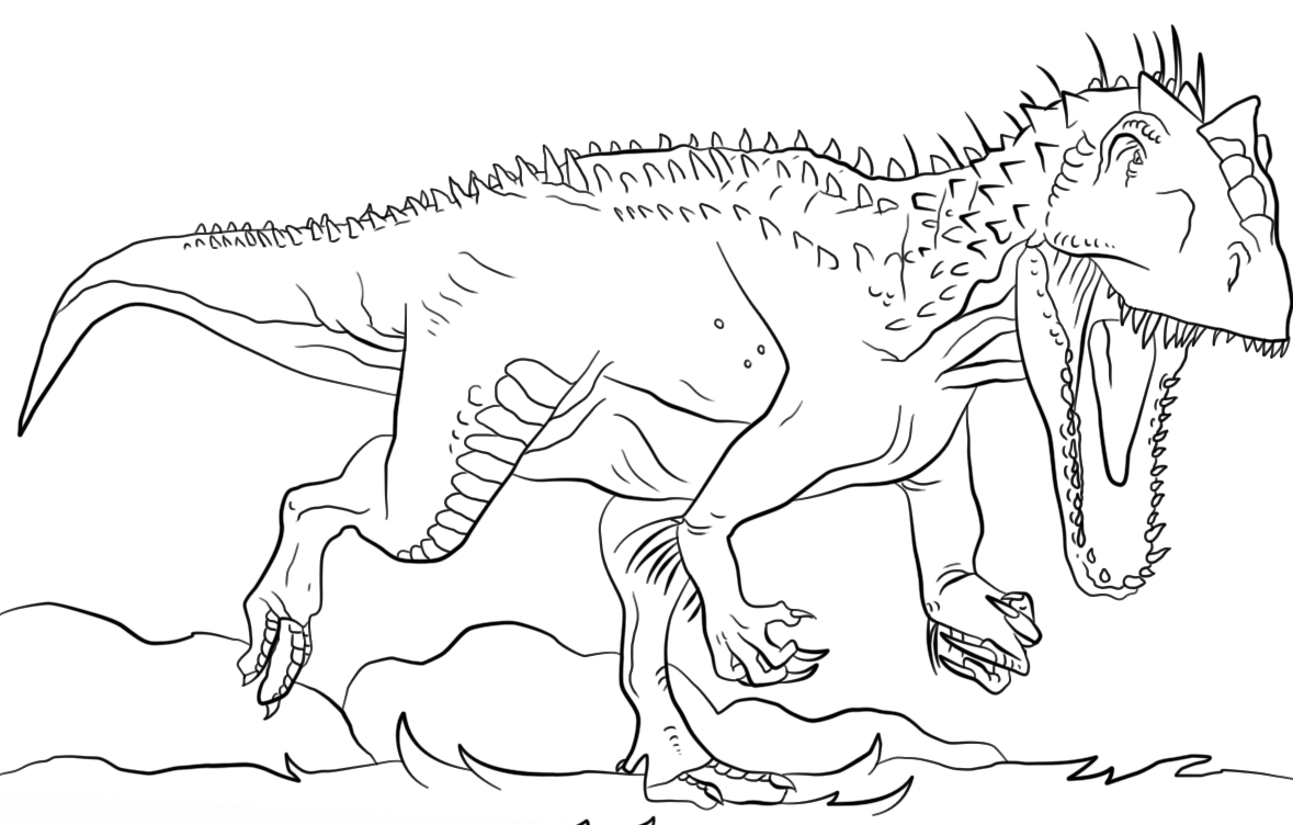 1179x752 Dinosaur Jurassic Park Indominus Rex Coloring Page