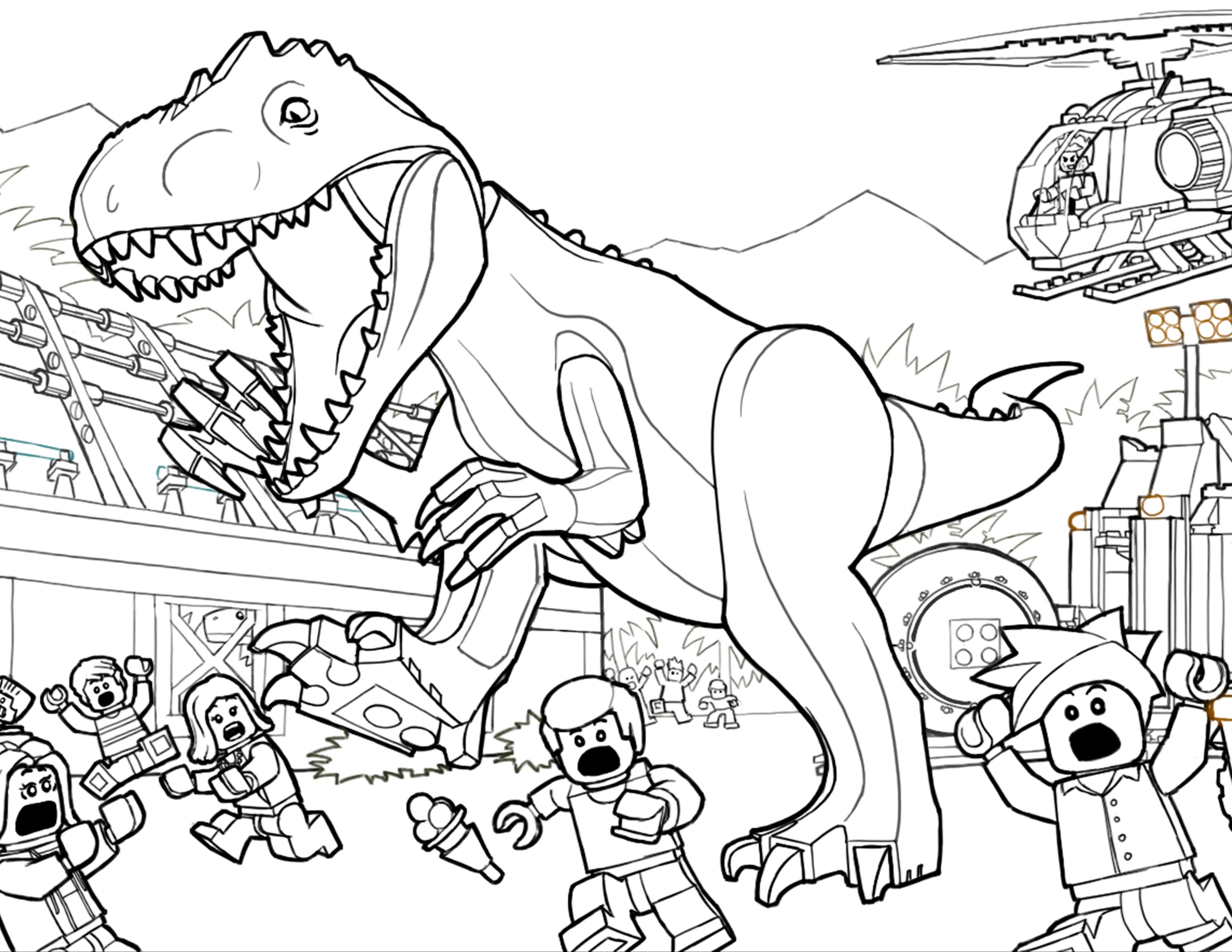 3300x2550 Jurassic World Coloring Pages Online New Superb Lego Coloring