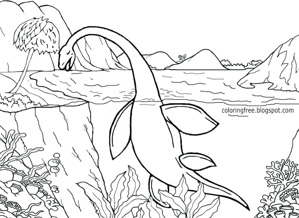 1024x745 Jurassic Park Coloring Page Park