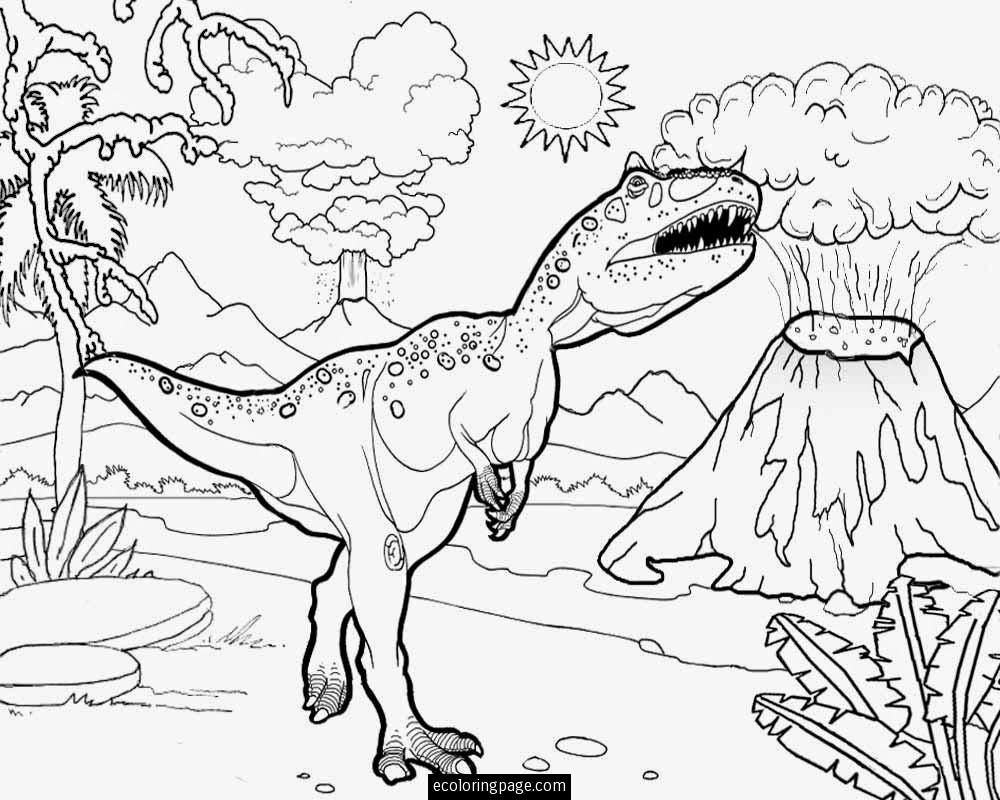 1000x800 Jurassic World Coloring Page