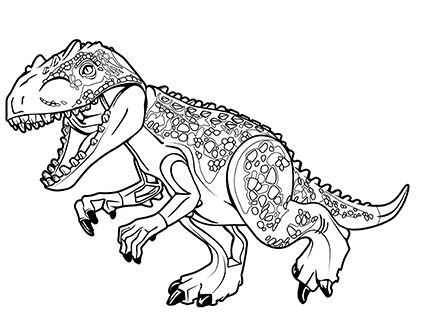 427x330 Jurassic World Indominus Rex Coloring Pages