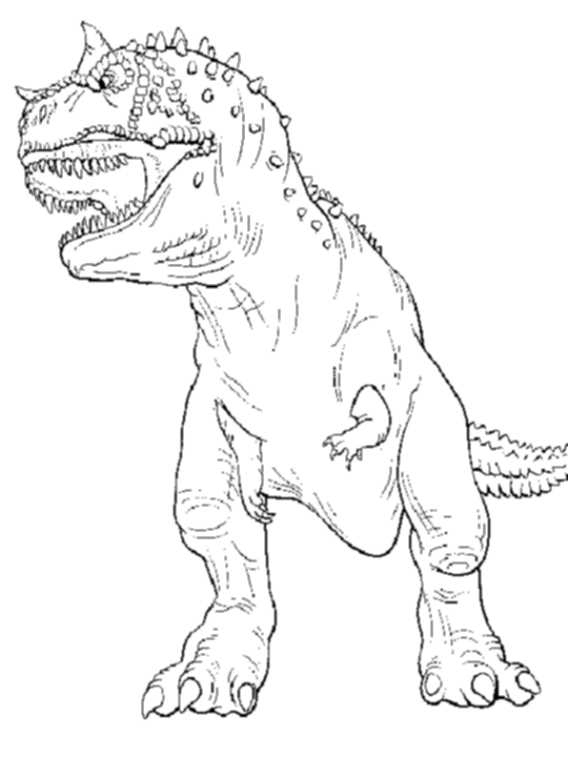 568x757 T Rex Coloring Page Jurassic World