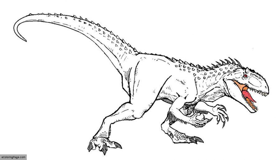 900x514 Jurassic World Indominus Rex Dinosaur Coloring Page