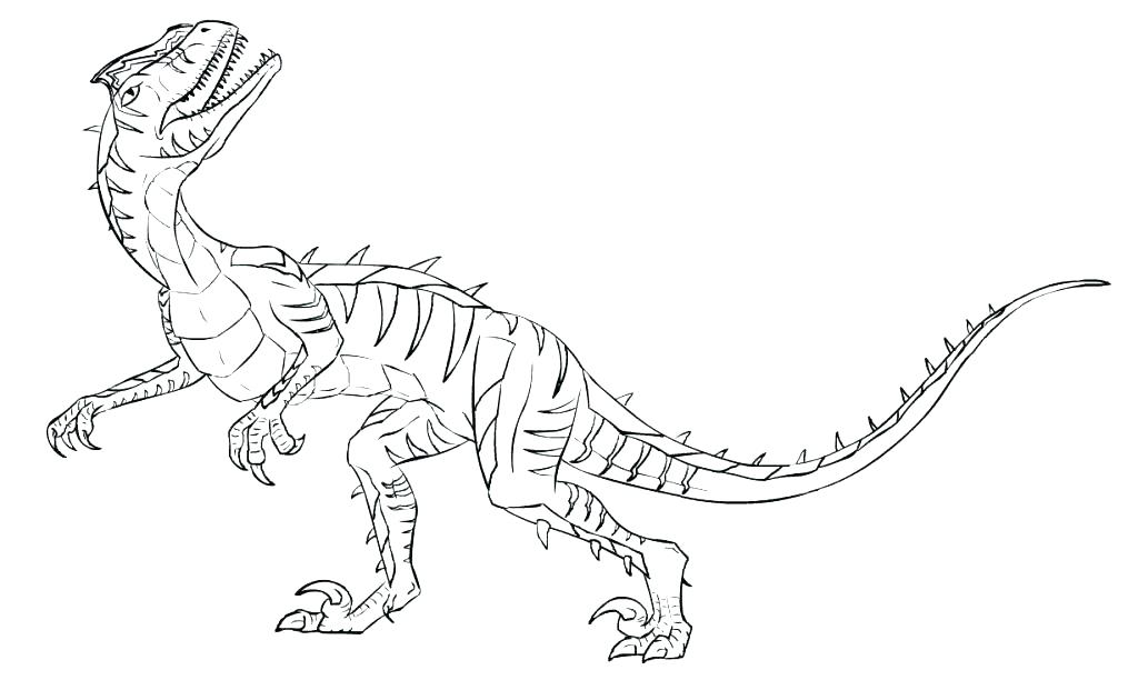 1024x612 Velociraptor Coloring Page Pages Dinosaur Good Dinosaurs Free