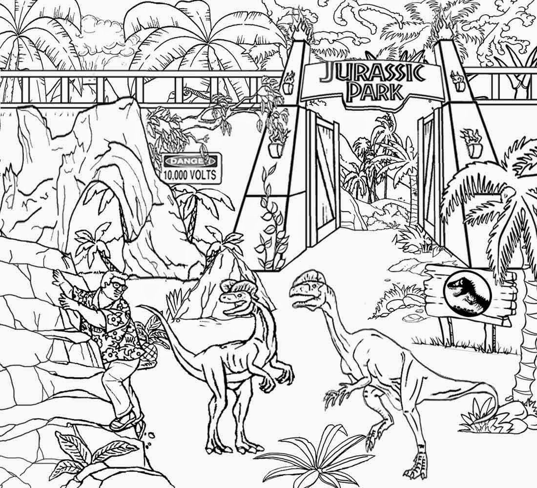 1100x1000 Jurassic World Coloring Pages Free Printing Free Printable