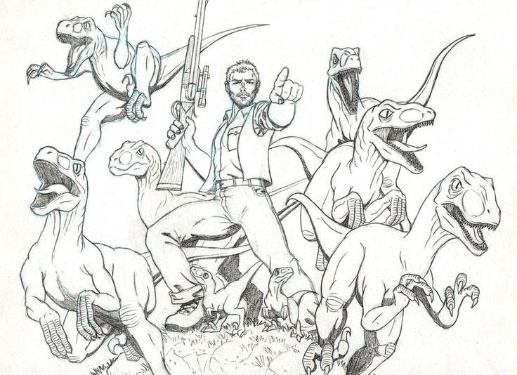 736x534 Inspirational Jurassic Park Raptor Coloring Pages Best Jurassic