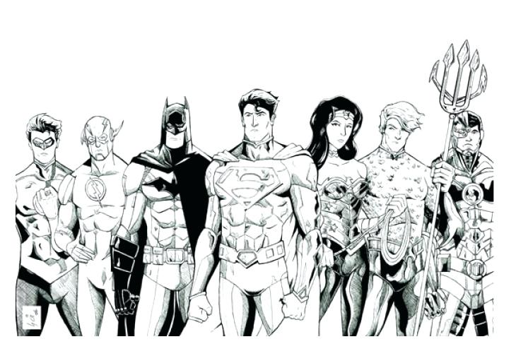 730x504 Justice League Coloring Pages
