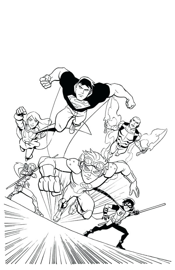 600x924 Justice League Coloring Pages To Print
