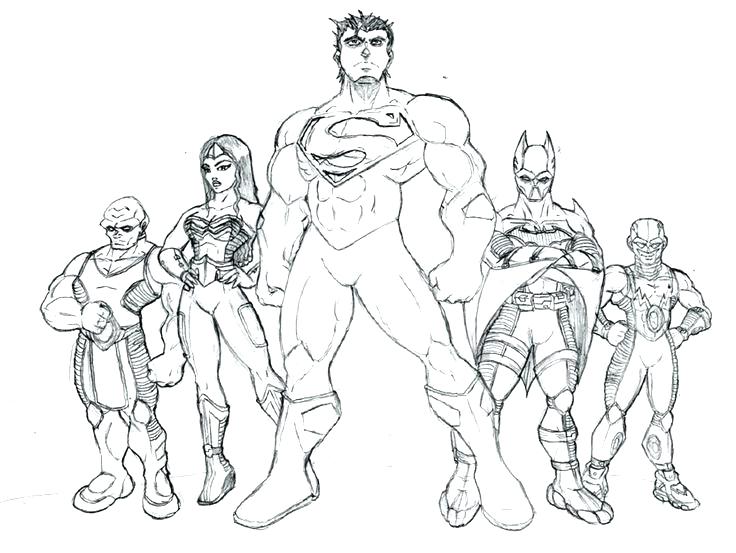 736x553 Justice League Coloring Pages To Print Avengers Vs Justice League