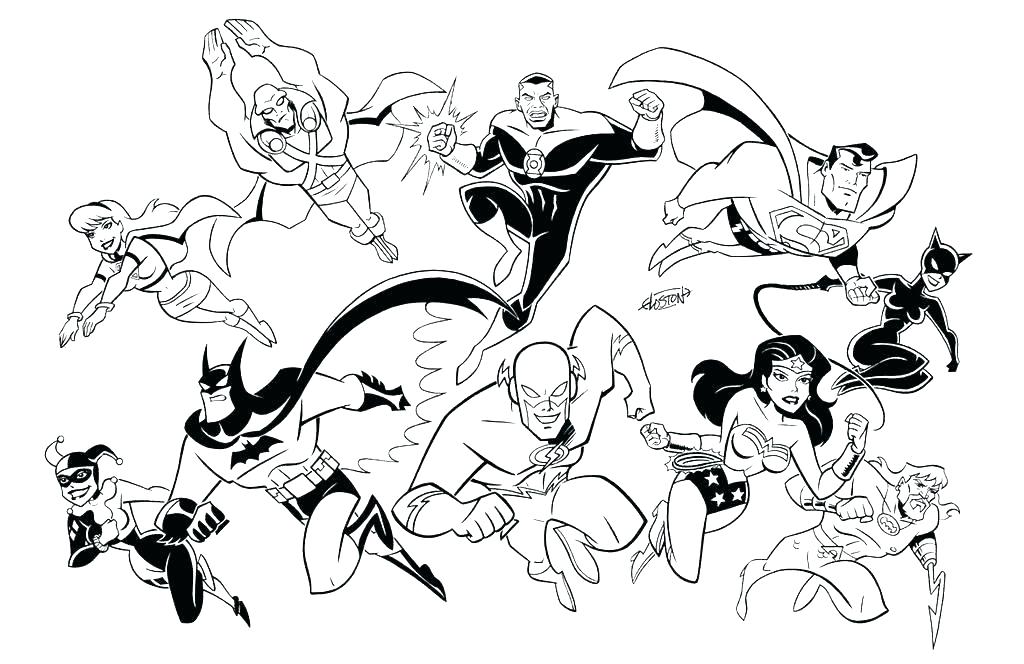 1024x664 Justice League Coloring Pages To Print Justice League Coloring