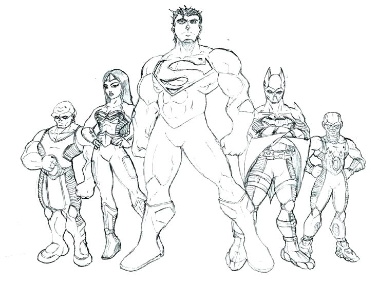 736x553 Justice League Coloring Pages Good Justice League Coloring Page