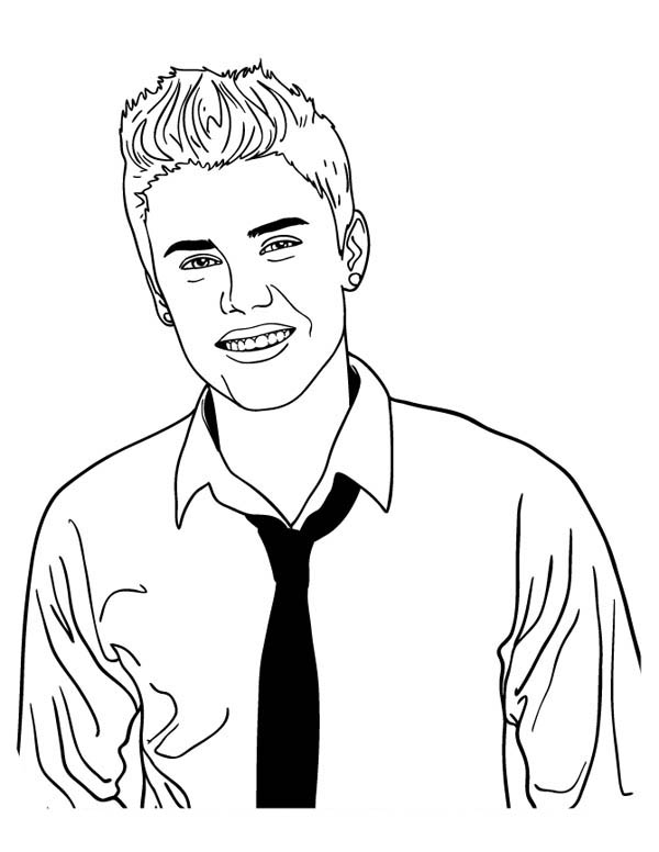 600x776 Justin Bieber Photoshoot Coloring Page