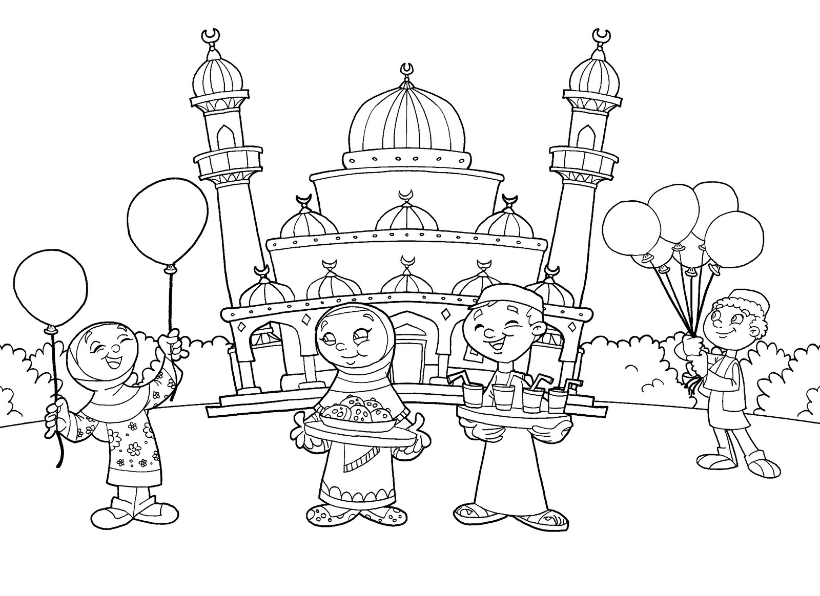 1600x1164 Islamic Coloring Pages Printable Muslim Within Ahmedmagdy Me