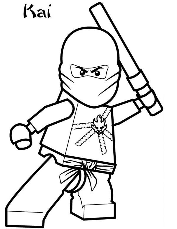 600x776 Cartoon Network Lego Ninja Go Kai Coloring Pages Batch Coloring